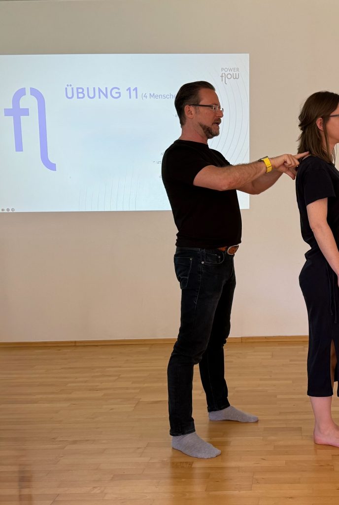 Michael Karl Gasser als Seminarleiter Michael Karl Gasser als Seminarleiter, Powerflow Seminar